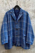 Load image into Gallery viewer, INDIGO CHECK JACKET | INDIGO
