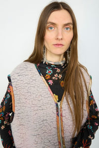 SHEEP WOOL VEST | PINK x LAVENDER