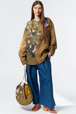 Load image into Gallery viewer, SHIRT | OLIVE/FLOWER MIX
