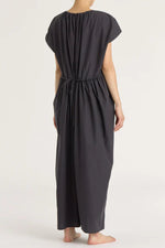 Load image into Gallery viewer, SHIRRED JUMPSUIT | BLACK
