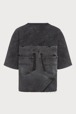 Load image into Gallery viewer, YIN YANG T SHIRT | WASHED GREY
