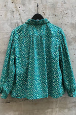 Load image into Gallery viewer, LIBERTY PRINT SHIRT | GREEN FLOWER
