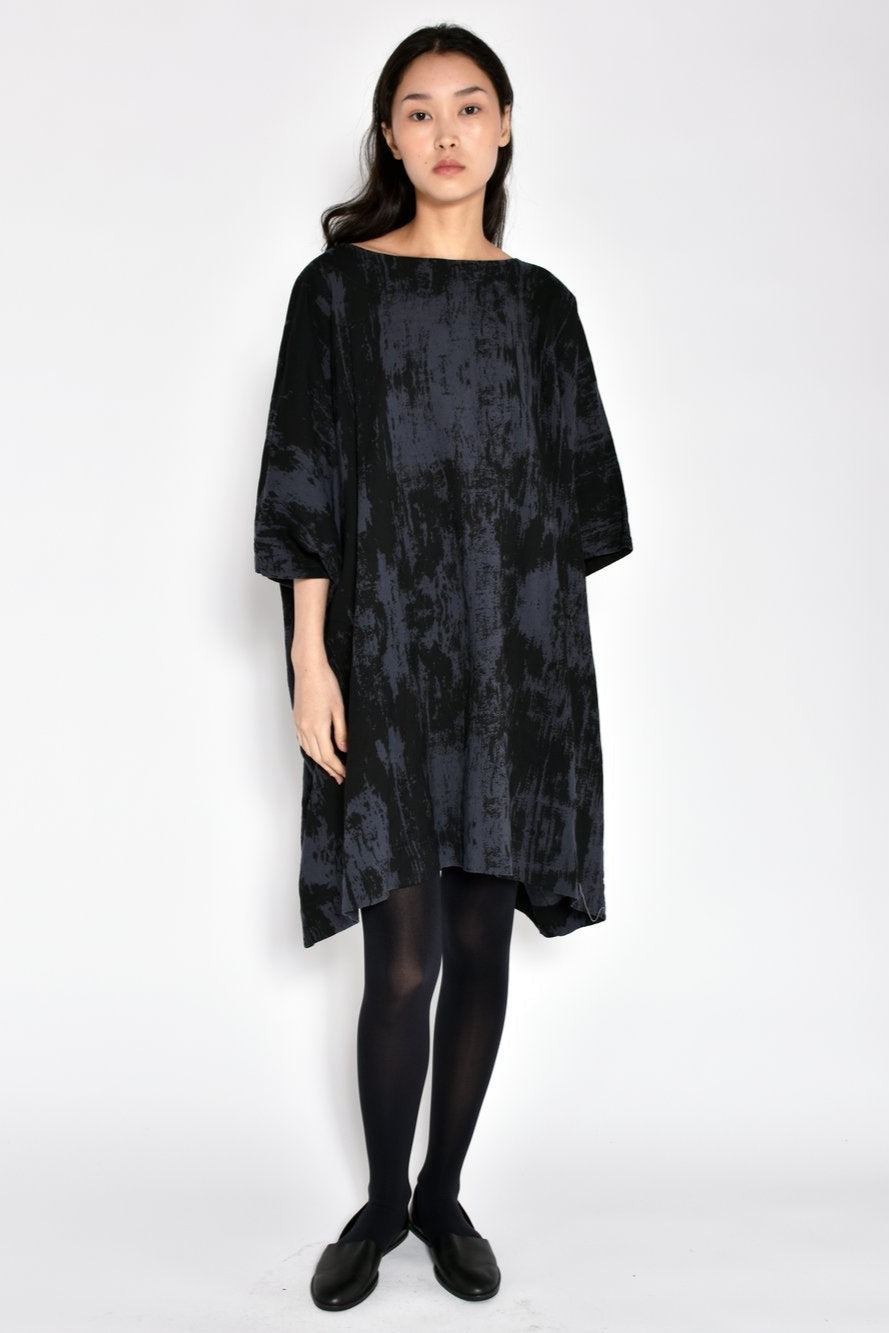 BOX DRESS | CHARCOAL BARK
