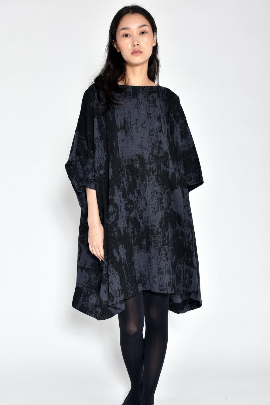 BOX DRESS | CHARCOAL BARK