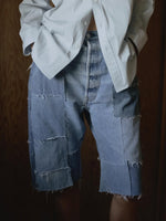 Load image into Gallery viewer, MADRAS SHORT REWORK | VINTAGE INDIGO
