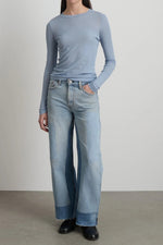 Load image into Gallery viewer, REWORKED CULOTTE | VINTAGE INDIGO
