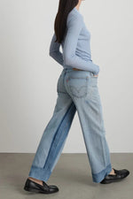 Load image into Gallery viewer, REWORKED CULOTTE | VINTAGE INDIGO
