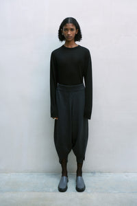 COTTON KNIT PANTS | ANTHRACITE