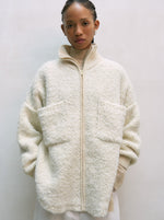 Load image into Gallery viewer, WOOL &amp; MOHAIR JACKET | NATURAL

