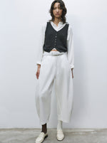 Load image into Gallery viewer, HEATHER COTTON WAISTCOAT | CHARCOAL
