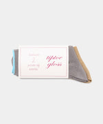 Load image into Gallery viewer, 2 PAIRS OF WORDS - TIPTOE GLOSS | GOLD + SILVER
