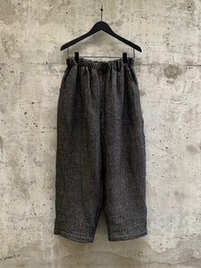 WOOL AND LINEN HERRINGBONE PANTS | MULTIPLE COLOURWAYS