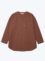 Load image into Gallery viewer, ROAM LONG SLEEVE BLOUSE | BROWN GINGHAM
