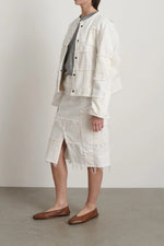 Load image into Gallery viewer, MADRAS JACKET REWORK | VINTAGE WHITE
