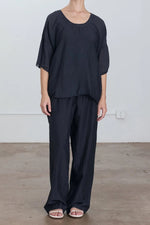 Load image into Gallery viewer, STRAIGHT PANTS | FADED BLACK
