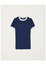 Load image into Gallery viewer, TWISTED COTTON T SHIRT | NAVY
