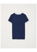 Load image into Gallery viewer, TWISTED COTTON T SHIRT | NAVY
