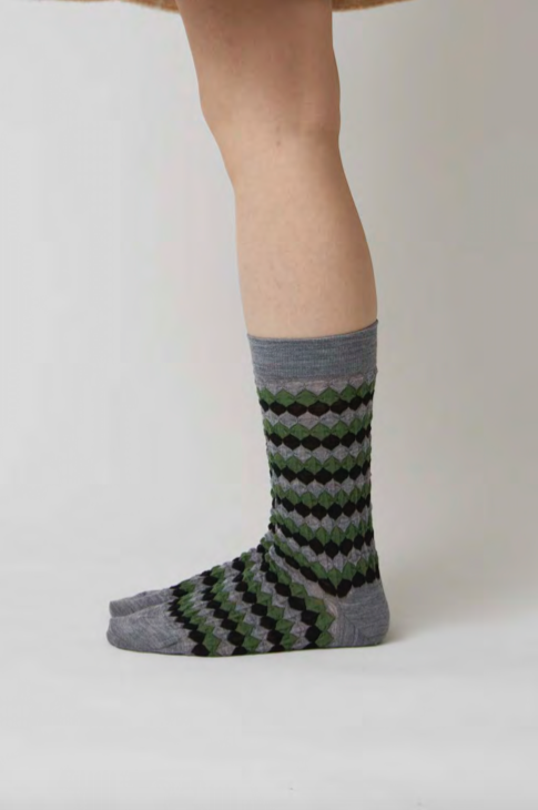 PINTUCK SOCKS | GREY