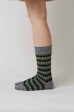 Load image into Gallery viewer, PINTUCK SOCKS | GREY
