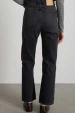 Load image into Gallery viewer, PLEIN HIGH STRAIGHT JEAN | STIL BLACK
