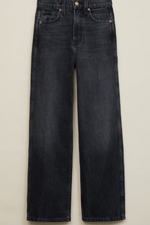 Load image into Gallery viewer, PLEIN HIGH STRAIGHT JEAN | STIL BLACK
