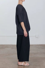 Load image into Gallery viewer, OVERSIZED TOP | FADED BLACK
