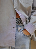 Load image into Gallery viewer, DOUBLE WAISTBAND REWORK | VINTAGE INDIGO/STRIPE
