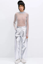 Load image into Gallery viewer, COTTON &amp; SILK PANTS | SILVER
