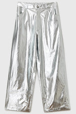 Load image into Gallery viewer, COTTON &amp; SILK PANTS | SILVER
