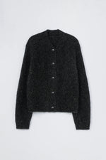 Load image into Gallery viewer, BABY ALPACA CARDIGAN | ANTHRACITE

