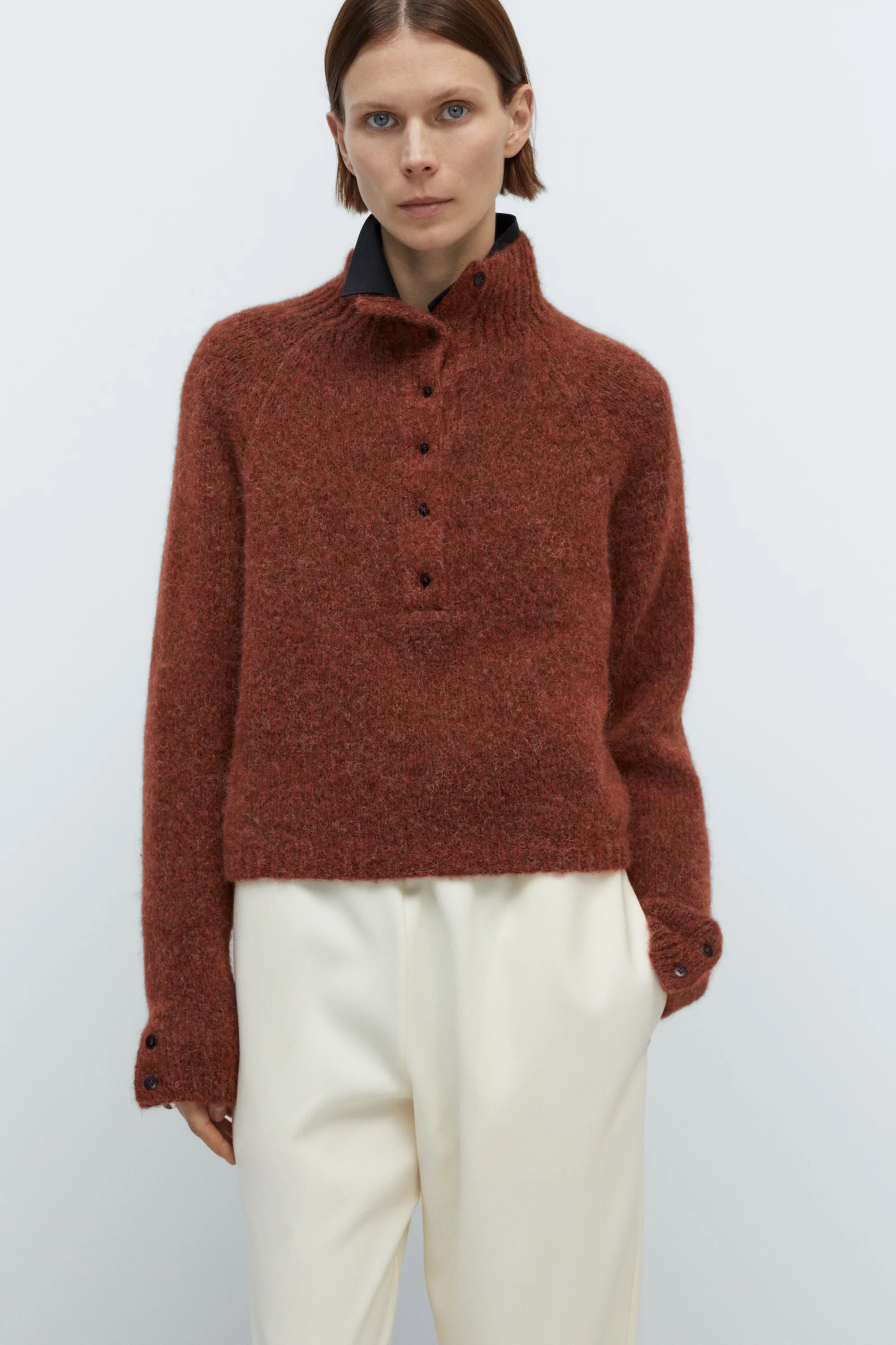 BABY ALPACA POLO SWEATER | MULTIPLE COLOURWAYS