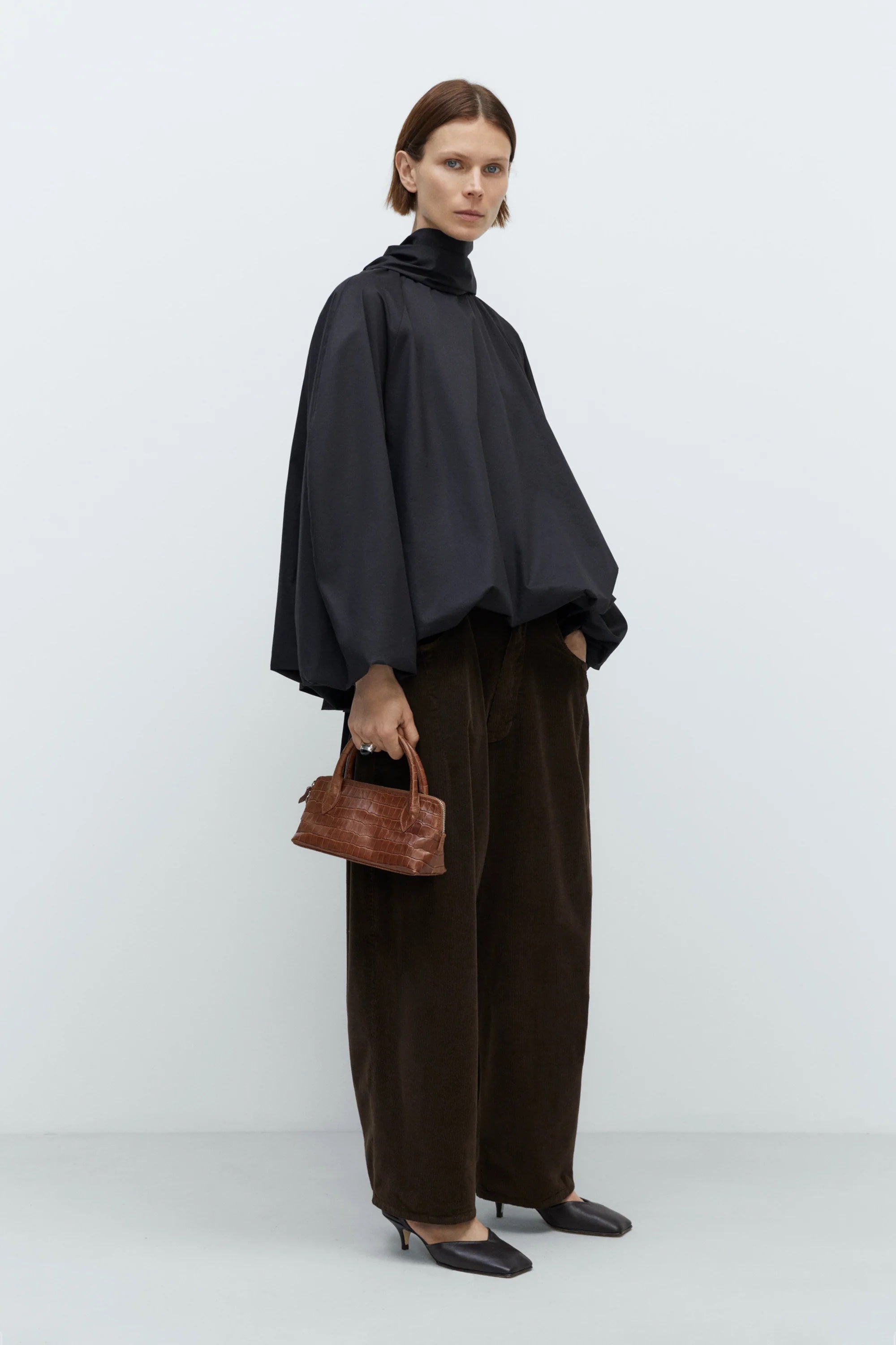 BOW SHIRT| BLACK