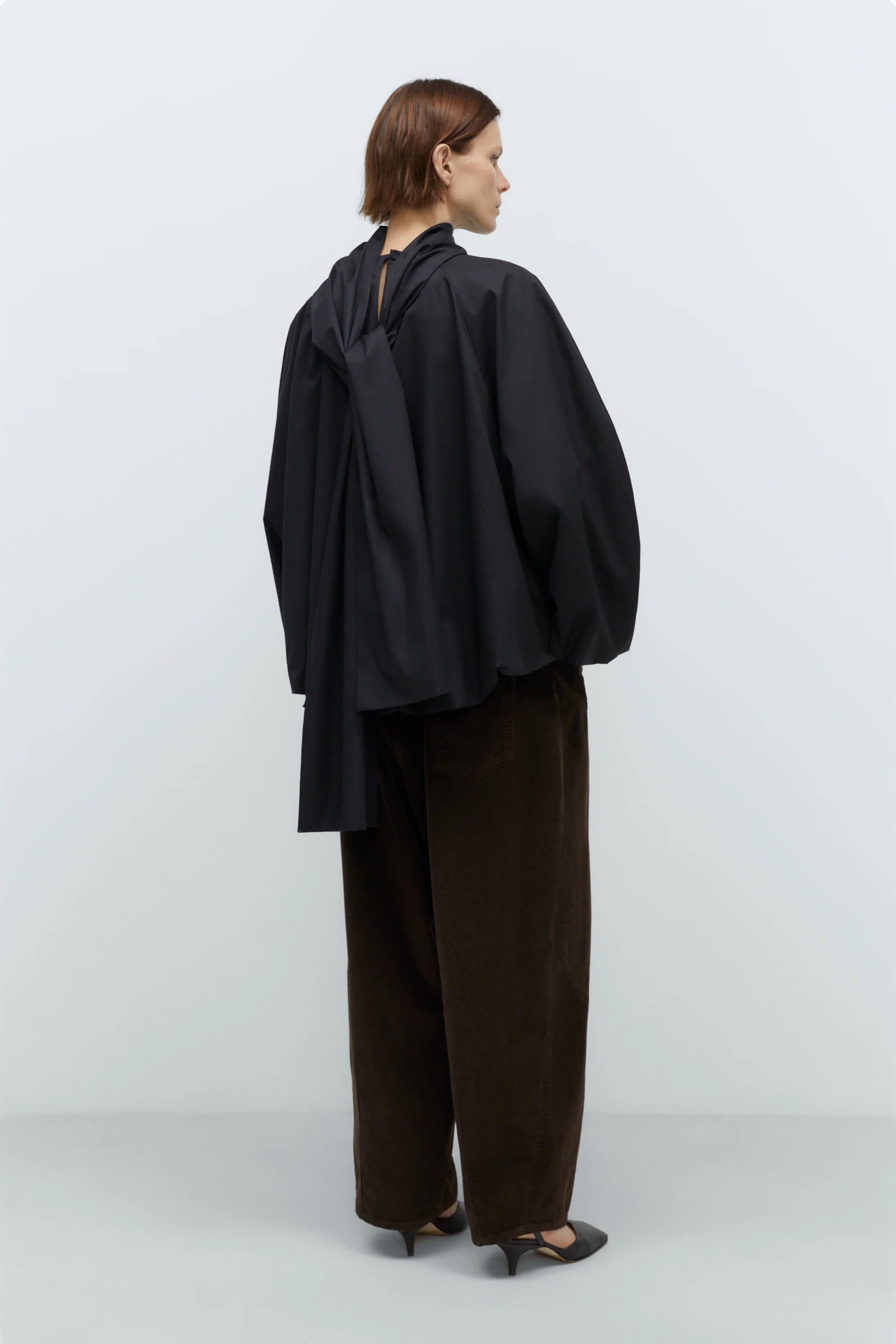 BOW SHIRT| BLACK