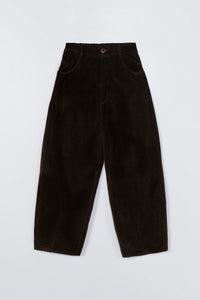 CORDUROY BAGGY PANTS | BROWN