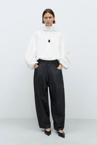 DENIM BAGGY PANTS | BLACK