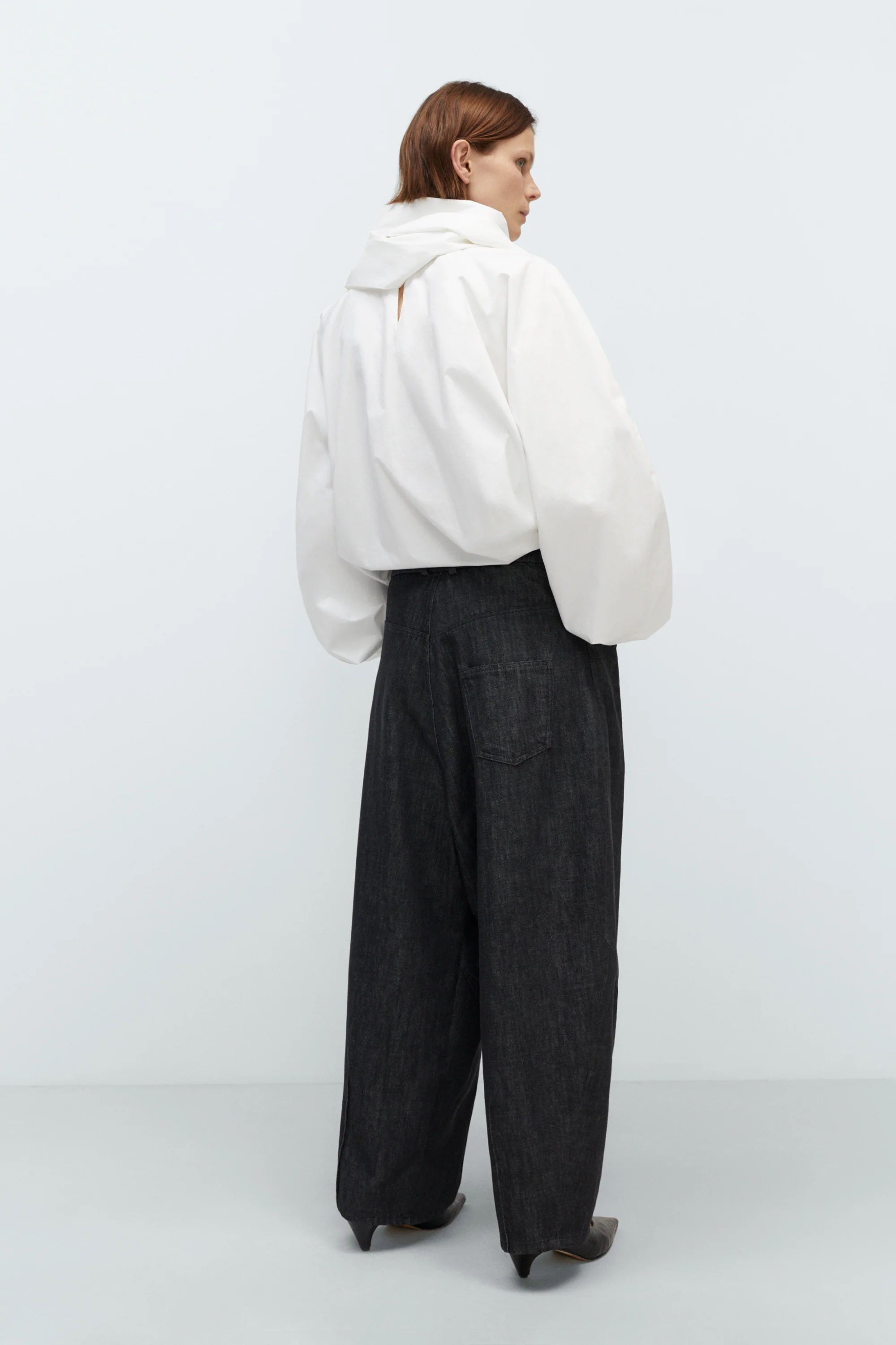 DENIM BAGGY PANTS | BLACK