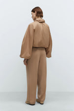 Load image into Gallery viewer, MERINO WOOL STRAIGHT PANTS | CAMEL
