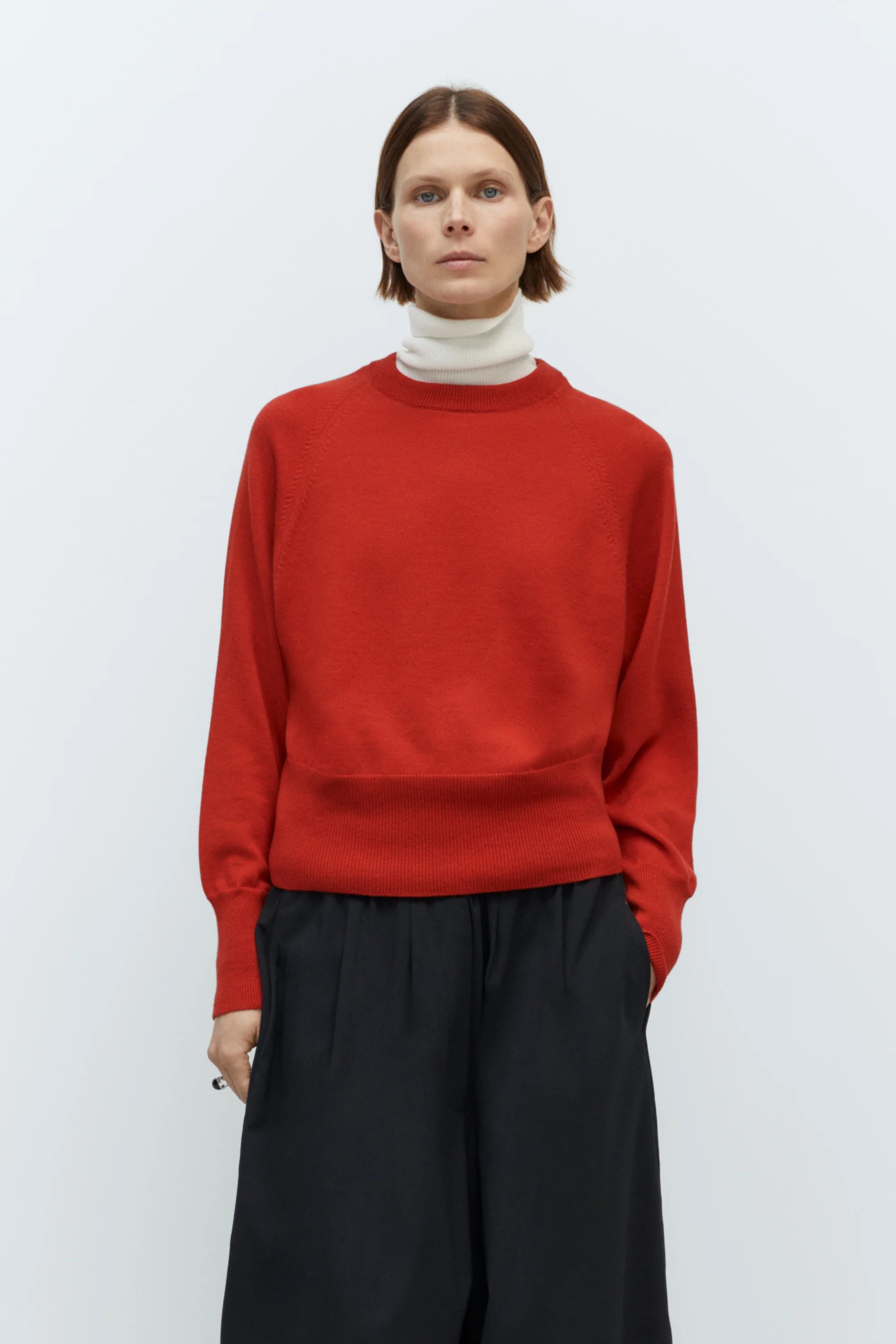MERINO WOOL SWEATER | RED