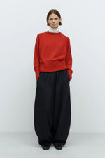 Load image into Gallery viewer, TAILORING MAXI PANTS | BLACK
