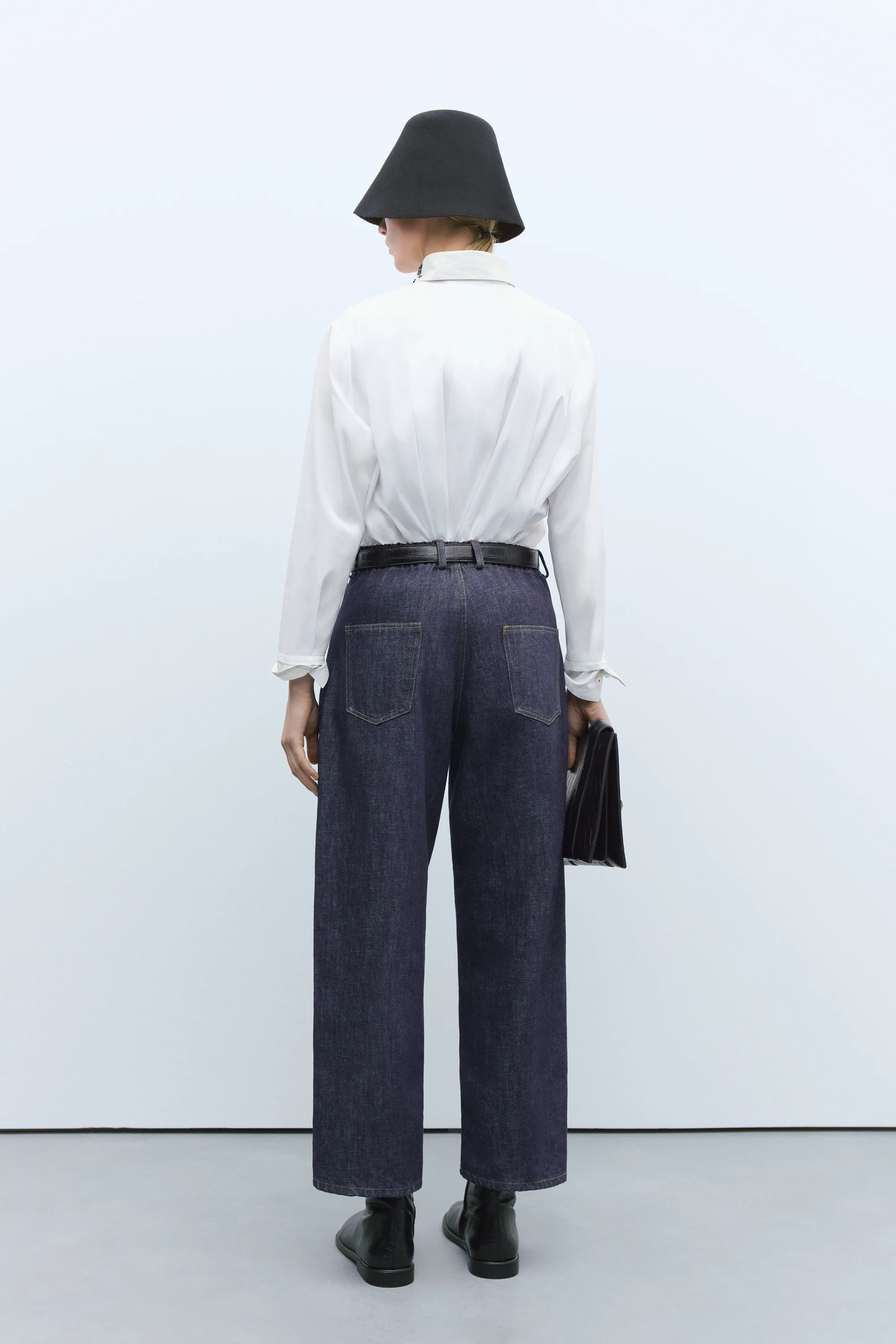 DENIM STRAIGHT PANTS | INDIGO