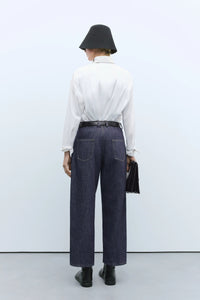 DENIM STRAIGHT PANTS | INDIGO