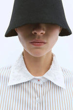 Load image into Gallery viewer, EMBELLISHED STRIPED SHIRT
