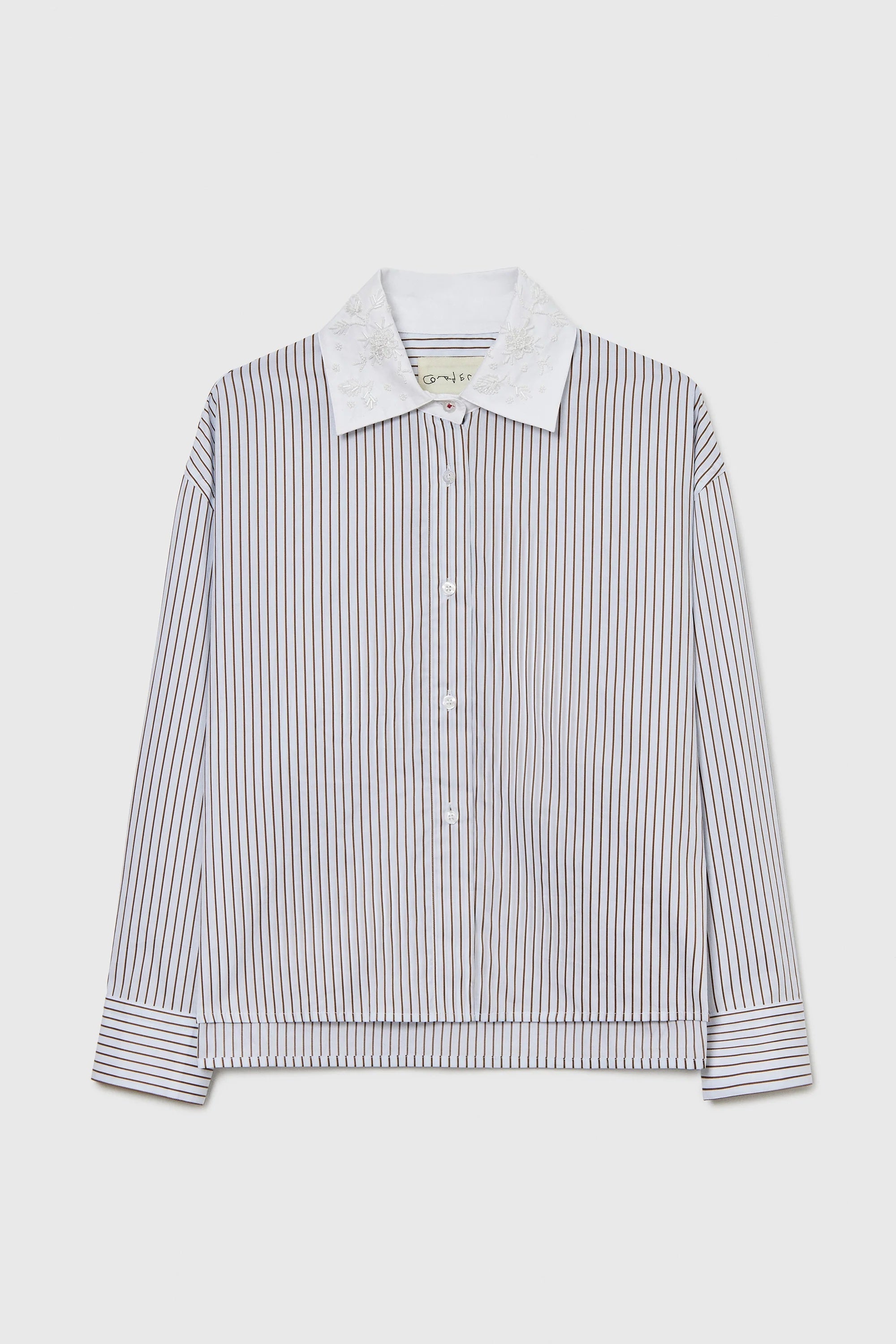 EMBELLISHED STRIPED SHIRT