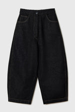 Load image into Gallery viewer, CURVED DENIM | BLACK
