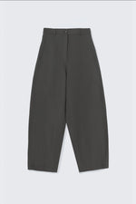 Load image into Gallery viewer, COTTON &amp; LINEN CURVED PANTS | GRAPHITE
