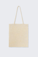 Load image into Gallery viewer, HANDMADE BEADED TOTE BAG | CREAM
