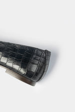Load image into Gallery viewer, POINTY CROCODILE LOAFER | BLACK
