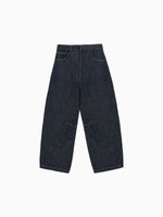 Load image into Gallery viewer, CURVED BAGGY JEANS | INDIGO
