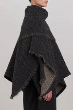 Load image into Gallery viewer, ALPACA SHORT PONCHO | GREY
