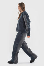 Load image into Gallery viewer, YIN YANG DENIM JOGGERS | WASHED GREY X GREY
